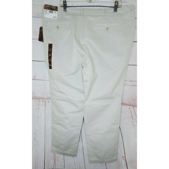 Pronto Uomo Blue 40x30 Cotton Chino Men Khaki Tan Pants F14 - Picture 6 of 10